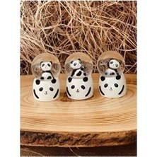 Alfa Life Marketing Küçük Boy Panda Kar Küresı Işıklı