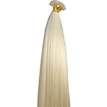 Halit Can HairKing Gerçek İnsan Saçı 70 cm Platin 100 adet 80 gr Mikro Kaynak