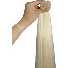 Halit Can HairKing Gerçek İnsan Saçı 70 cm Platin 100 adet 80 gr Mikro Kaynak