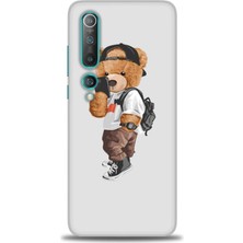 Kılıf Evreni Xiaomi Mi 10 Kılıf Hd Baskılı Kılıf - Teddy Bear Cool + 9h Nano Ekran Koruyucu