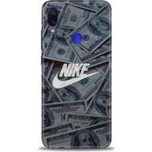 Kılıf Evreni Xiaomi Redmi Note 7 Kılıf Hd Baskılı Kılıf - Nike Dolar + 9h Nano Ekran Koruyucu