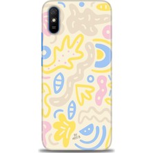 Kılıf Evreni Xiaomi Redmi 9A Kılıf Hd Baskılı Kılıf - Krem Tonları + 9h Nano Ekran Koruyucu