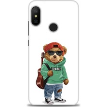 Kılıf Evreni Xiaomi Mi A2 Lite Kılıf Hd Baskılı Kılıf - Teddy Bear + 9h Nano Ekran Koruyucu