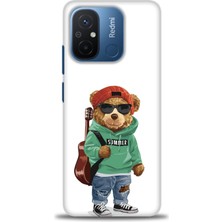 Kılıf Evreni Xiaomi Redmi 12C Kılıf Hd Baskılı Kılıf - Teddy Bear + 9h Nano Ekran Koruyucu