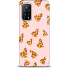 Kılıf Evreni Xiaomi Mi 10T Pro Kılıf Hd Baskılı Kılıf - Pizza Dilimleri + 9h Nano Ekran Koruyucu