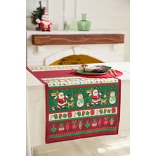 Ays Home Kırmızı Noel Baba Ailesi Runner