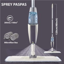 Hymark Sprey Mop Su Deterjan Hazneli 360 Derece Dönen Mikrofiber Bez Temizlik Seti