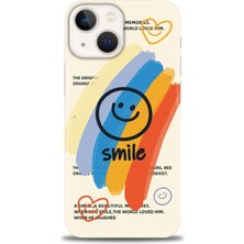 Kılıf Evreni Apple iPhone 13 Kılıf Hd Baskılı - Smile + 9h Nano Ekran Koruyucu