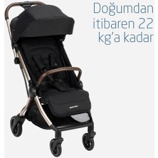 Maxi-Cosi Eva Otomatik Katlanan Kompakt Bebek Arabası Essential Black Champagne