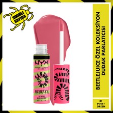 Nyx Professional Makeup Beetlejuice Özel Koleksiyon Dudak Parlatıcısı - 01 Pink + Green
