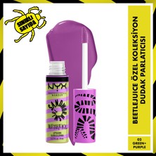 Nyx Professional Makeup Beetlejuice Özel Koleksiyon Dudak Parlatıcısı - 02 Green + Purple