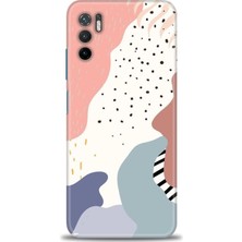 Xiaomi Poco M3 Pro Kılıf Hd Baskılı Kılıf - Yaprak ve Benekler + 9h Nano Ekran Koruyucu