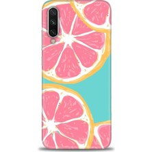 Xiaomi Mi A3 Kılıf Hd Baskılı Kılıf - Pembe Limon + 9h Nano Ekran Koruyucu