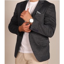 Vad Mavi 1263 Erkek Blazer Spor Ceket