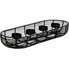 Eglo 422389 "hagony" Siyah Şamdan- Mumluk 6 cm  Yüksekliğinde 40,5 cm  Uzunluğunda