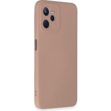 Newface Realme C35 Kılıf Nano Içi Kadife  Silikon - Pudra 13