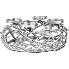 Eglo 422056 "oroquıeta" Metal Nikel Şamdan- Mumluk 35 cm  Çapında