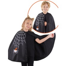 Denokids Halloween Cadılar Bayramı Kostümü Unisex Çocuk Siyah Pelerin