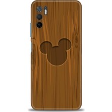 Xiaomi Redmi Note 10 5g Kılıf Hd Baskılı Kılıf - Ahşap Mickey + 9h Nano Ekran Koruyucu