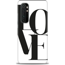 Kılıf Evreni Xiaomi Mi Note 10 Lite Kılıf Hd Baskılı Kılıf - Love + 9h Nano Ekran Koruyucu