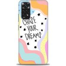 Kılıf Evreni Xiaomi Redmi Note 12 4g Kılıf Hd Baskılı Kılıf - Chase Your Dreams + 9h Nano Ekran Koruyucu