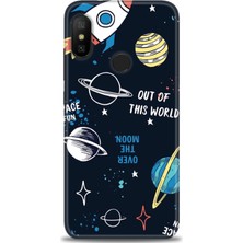 Kılıf Evreni Xiaomi Mi A2 Lite Kılıf Hd Baskılı Kılıf - Space Fun + 9h Nano Ekran Koruyucu