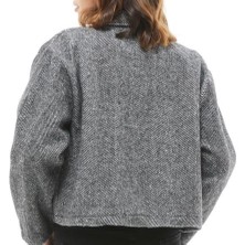 Pamila Butik Kadın Çift Cepli Kaşe Ceket