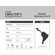 Walter's Coffee Roastery Panama Berlına Estate 250 gr