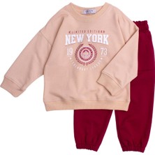 Chicsy Baby New York Baskılı Oversize  Alt Üst Bebek Çocuk Eşofman Takımı