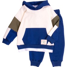 Chicsy Baby Tarz Tişört Detaylı Oversize  Alt Üst Bebek Çocuk Kapüşonlu Eşofman Takımı