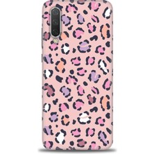 Kılıf Evreni Xiaomi Mi 9 Lite Kılıf Hd Baskılı Kılıf - Pembe Leopar + 9h Nano Ekran Koruyucu