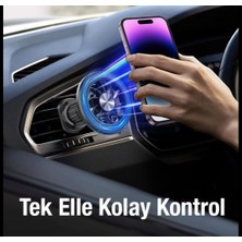 Tüm Akıllı Telefon ve Magsafe Cihazları ile Uyumlu Manyetik Mıknatıslı Telefon Tutucu