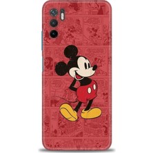 Xiaomi Poco M3 Pro Kılıf Hd Baskılı Kılıf - Kırmızı Mickey + 9h Nano Ekran Koruyucu