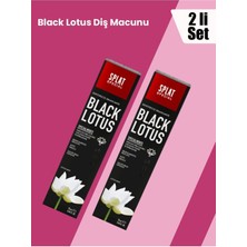 SPLAT 2 Adet Black Lotus Diş Macunu 2 Ton Beyaz Florürsüz Kömür Etkili Doğal