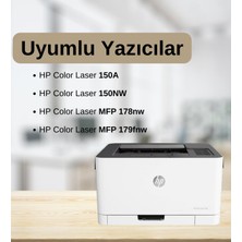 Hp W2072A(117A) 150-MFP178-MFP179  Sarı  Muadil Toner (1k) (Çipsiz)
