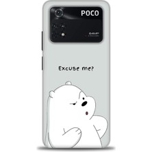 Xiaomi Poco M4 Pro 4g Kılıf Hd Baskılı Kılıf - Excuse Me + 9h Nano Ekran Koruyucu