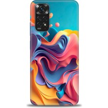 Xiaomi Redmi Note 12 4g Kılıf Hd Baskılı Kılıf - Renkli Su + 9h Nano Ekran Koruyucu