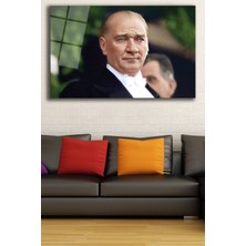 Home Dekors Atatürk Portresi Cam Tablo Ev Ofis Salon Duvar Dekoru,  Büyük Tablo Dekor