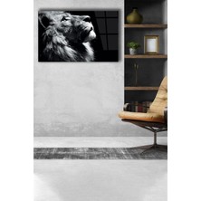 Home Dekors Aslan Cam Tablo Ev Ofis Salon Dekoru  Büyük Tablo