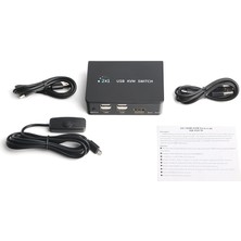 Dark 2x HDMI 4x USB Kvm Switch 4k/30 HZ(DK-AC-KVMHD01)