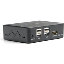 Dark 2x HDMI 4x USB Kvm Switch 4k/30 HZ(DK-AC-KVMHD01)