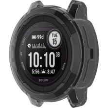 Daart Garmin Instinct 2 Için 2 Şeffaf Yumuşak Tpu Koruyucu Kılıf Anti -Damla Izleme Kapağı - Şeffaf Siyah (Yurt Dışından)
