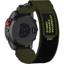 Daart Garmin Fenix 7x / 7x Pro / Instinct 2x / Quickfit 26MM Naylon Etiket Bilek Kayışı (Yurt Dışından)