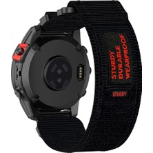 Daart Garmin Fenix 7x / 7x Pro / Instinct 2x / Quickfit 26MM Naylon Etiket Bilek Kayışı (Yurt Dışından)