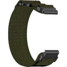 Daart Garmin Fenix 7x / 7x Pro / Instinct 2x / Quickfit 26MM Naylon Etiket Bilek Kayışı (Yurt Dışından)
