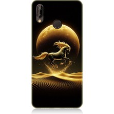 Teknomeg Huawei P20 Lite Uyumlu Çöl Atı  Desenli Silikon Kılıf