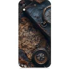Teknomeg Huawei Honor 8s Uyumlu Eski Harita  Desenli Silikon Kılıf