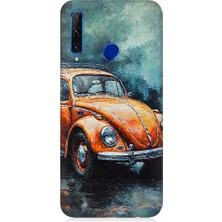 Teknomeg Huawei Honor 20 Lite Uyumlu Klasik Vosvos  Desenli Silikon Kılıf