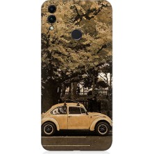 Teknomeg Huawei Honor 8c Uyumlu Klasik Vosvos  Desenli Silikon Kılıf