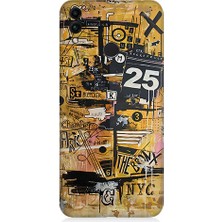 Teknomeg Huawei Honor 8c Uyumlu Karma Grafik  Desenli Silikon Kılıf